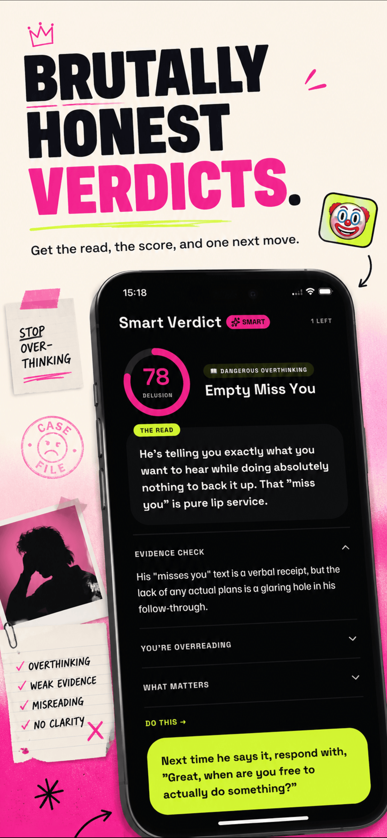 Overthought Smart Verdict screenshot